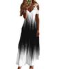 Black and White Gradient Lace Sling Sling V-Neck Ladies Sleeveless Long Dress