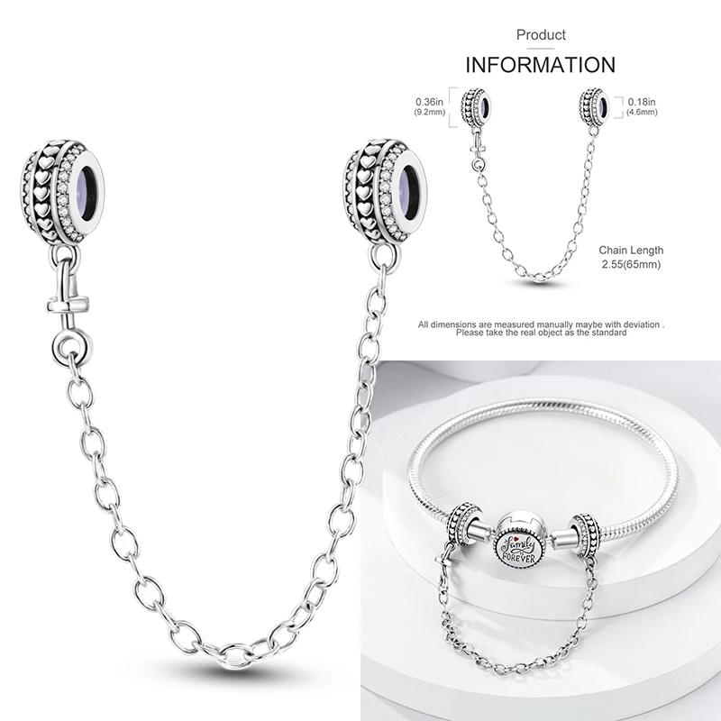 New Copper Charms Buttefly Daisy Safety Chain Cat Paw Change Beads Fit Original Bracelet Ladies Diy Jewelry