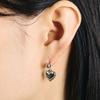 SCALETTO SBW003 Rinked Heart Earrings