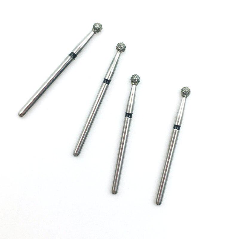 10 шт., высокоскоростные стоматологические алмазные боры FG для полировки, сглаживающие шариковые круглые стоматологические боры BR-X28S