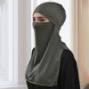 Мусульманский хиджаб с защитой от солнца, тонкий мгновенный тюрбан, мусульманский аксессуар, исламский платок, для повседневного использования