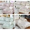 Роскошный европейский коврик Ice Silk для гостиной, универсальный чехол для дивана, нескользящее полотенце для дивана, подушка для спинки, комплект кружевных чехлов для дивана
