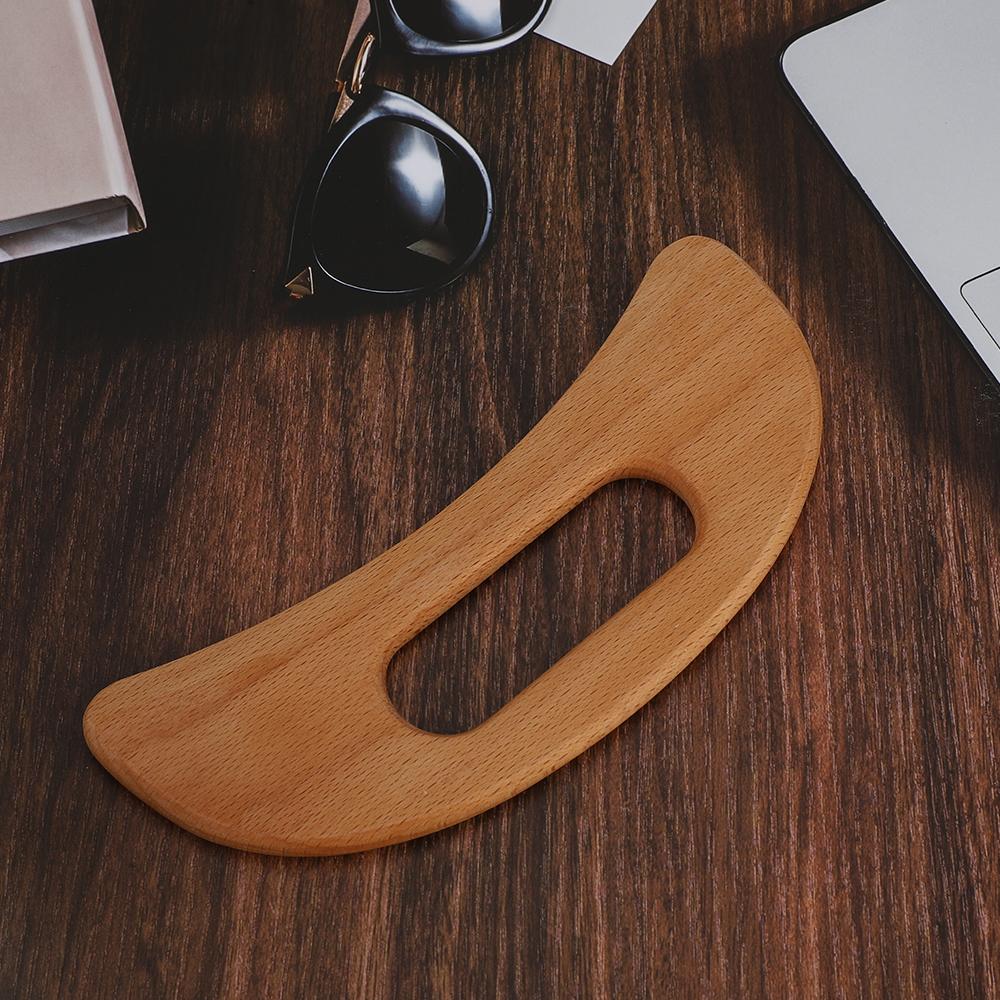 1PCS Wooden Gua Sha Massage Tool Anti Cellulite Massager Wood Therapy Lymphatic Drainage Paddle Body Shaping Muscle Relaxation