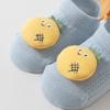 1 Pair Baby Non Slip Floor Socks, Ultra Thin Mesh Cartoon Ankle Boat Socks Seamless Flat Toe Anti-Skid Silicone Grips Toddler Socks for 0-3 Years