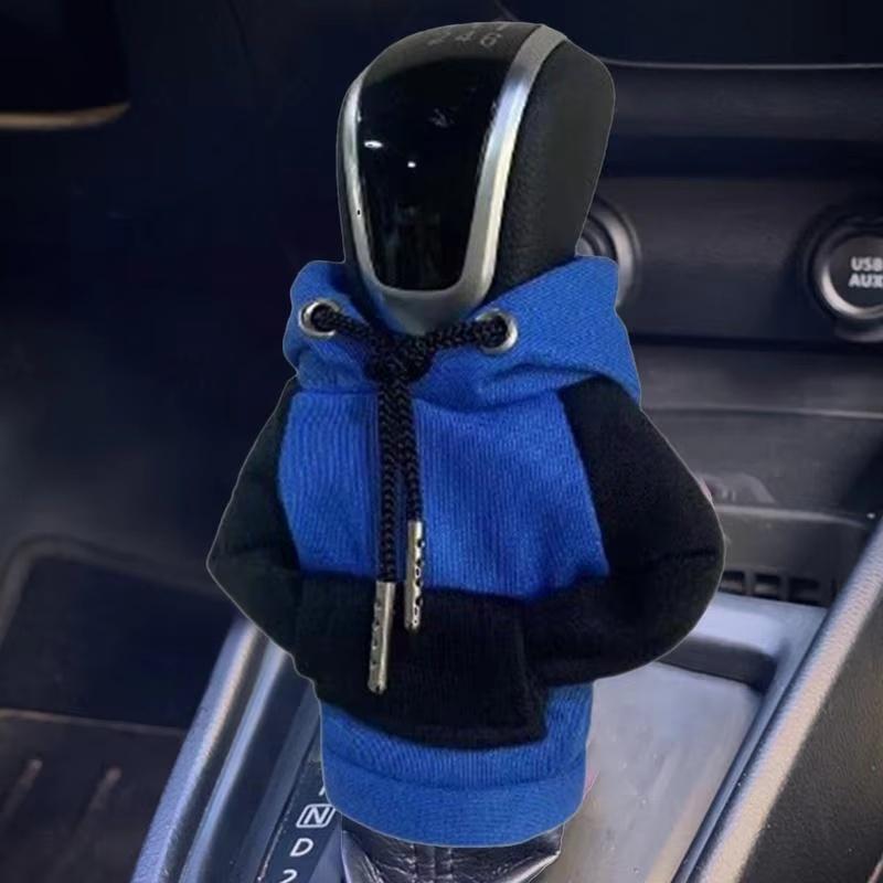 Чехол на коробку передач с капюшоном Mini, чехол на коробку передач, украшение на ручку коробки передач, подходит для механической и автоматической коробки передач, универсальный автомобильный рычаг переключения передач, декор интерьера