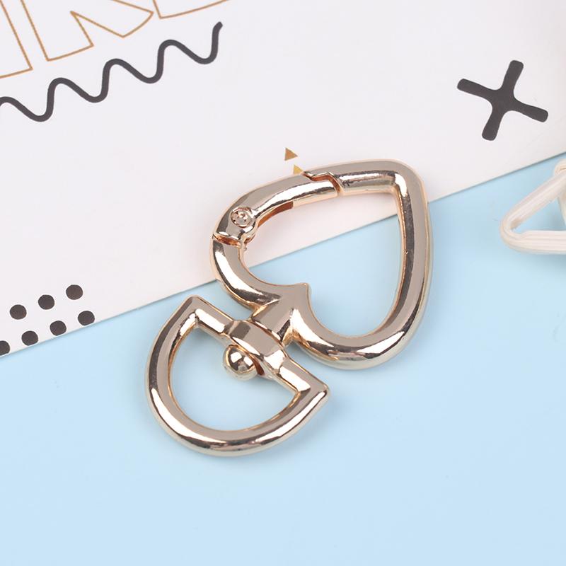 Сумка в форме сердца, вращающаяся, сплав, карабин, пружинный замок, открывающийся, брелок, карабин, соединитель, собачья цепь, пряжки, украшения своими руками