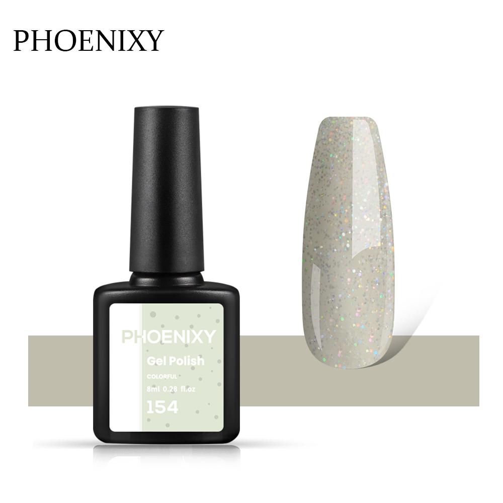 PHOENIXY, 60 цветов, гель-лак для ногтей, долговечный гель-лак, верхнее базовое покрытие, полуперманентный гель-лак, дизайн ногтей «сделай сам»