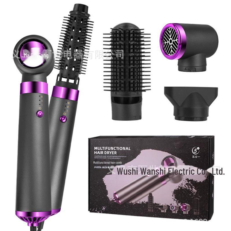 Расческа с горячим воздухом 5 в 1: Выпрямитель для волос, автоматические щипцы для завивки и большой инструмент для завивки