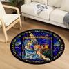 Bedroom Kids Play Floor Carpet Door Mat Modern Living Room Carpet Notre Dame Church Painted Round Room Carpet Chair Mat