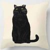 Cat Is Leisure Life Square Pillowcase, Used for Home Decoration, Car Sofa Cushion Cover