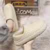 2024 Men Winter Velvet Man Slippers Warm Short Plush Slippers Non-slip Bedroom Slippers Home Couple Soft Shoes 36-45