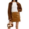 Coach Сумка ручная из телячьей кожи Nolita 19 с логотипом, маленькая, женская, коричневая с хаки