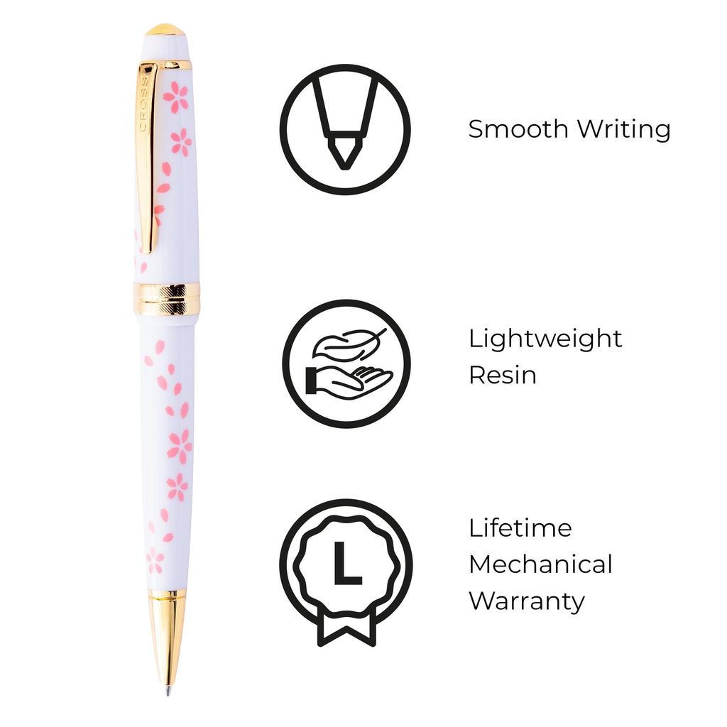 CROSS Sakura Collection Bailey Light DAYLIGHT Ballpoint Limited Officially Imported Pen, Oil-Based, White, AT0742-15, Edition,