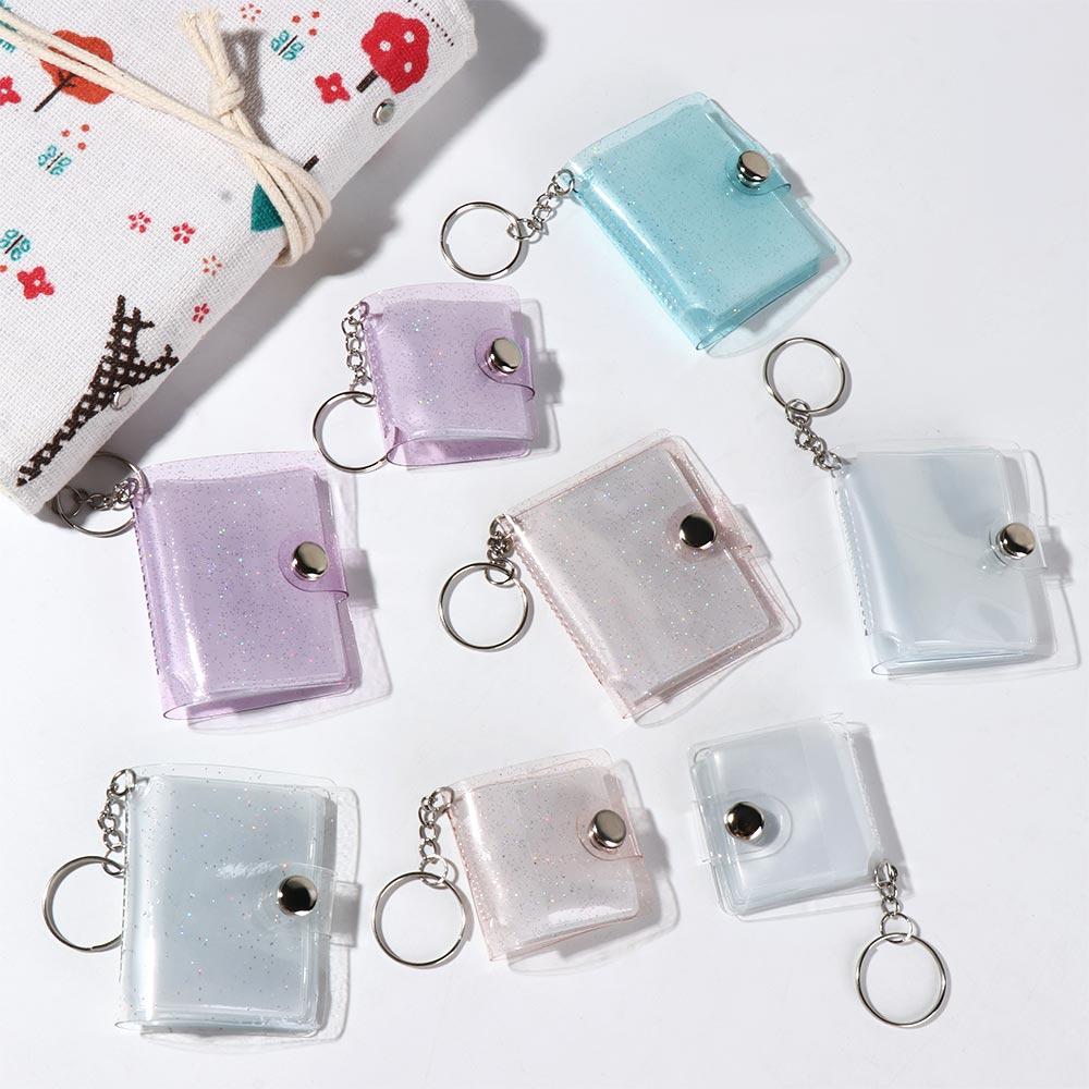 Простой мини-фотоальбом с брелоком Портативный карманный альбом Памятный для пары