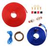 1 Set 8 Gauge Car Audio Amplifier Wiring Kit with Fuse Suit Wear-resistant Amplifier Installation Wiring Kit
