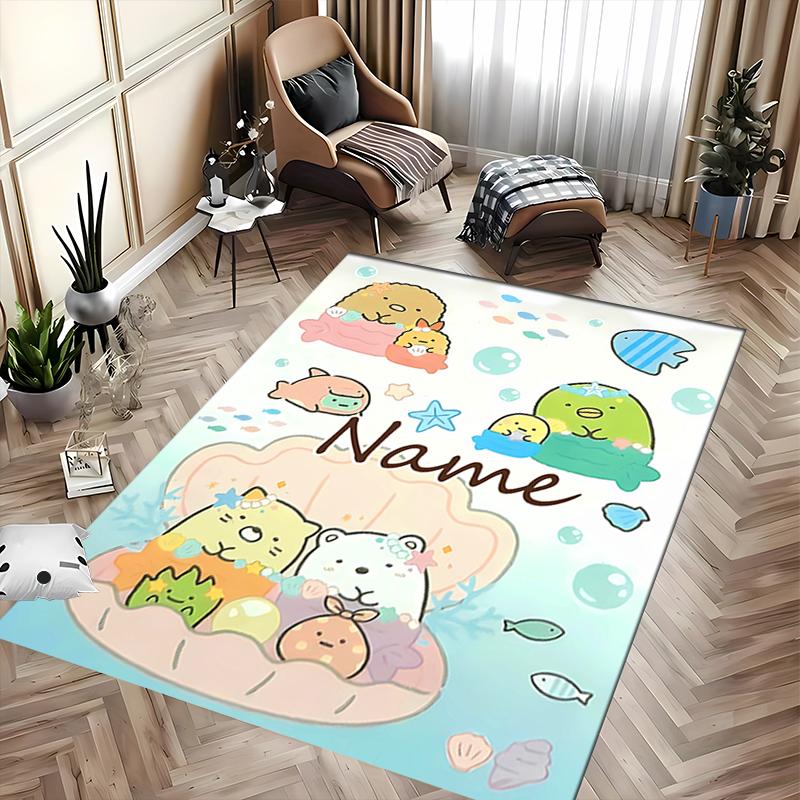 Custom personalization Sumikko Gurashi Area Rug - Perfect For Kitchen, Bathroom,Laundry Room Decor Large Size Available,Gift All Seasons