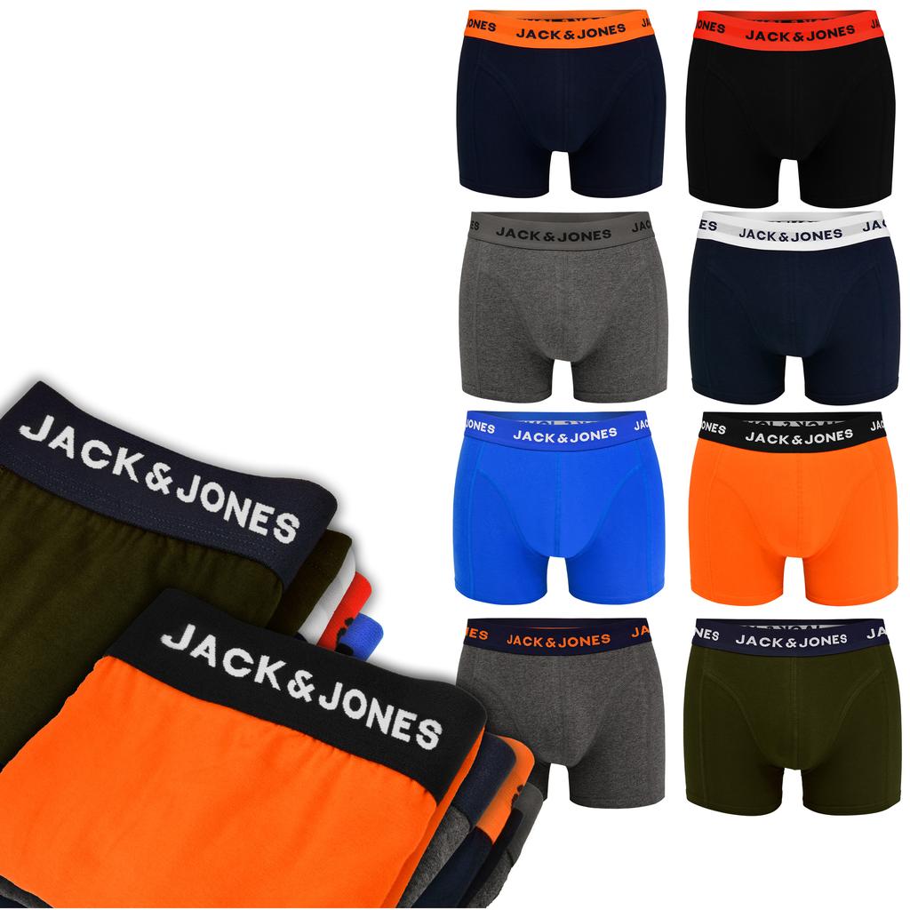 JACK&JONES Men's Boxer Shorts Multicolor JJ9926 Cotton Logo 8 Pack