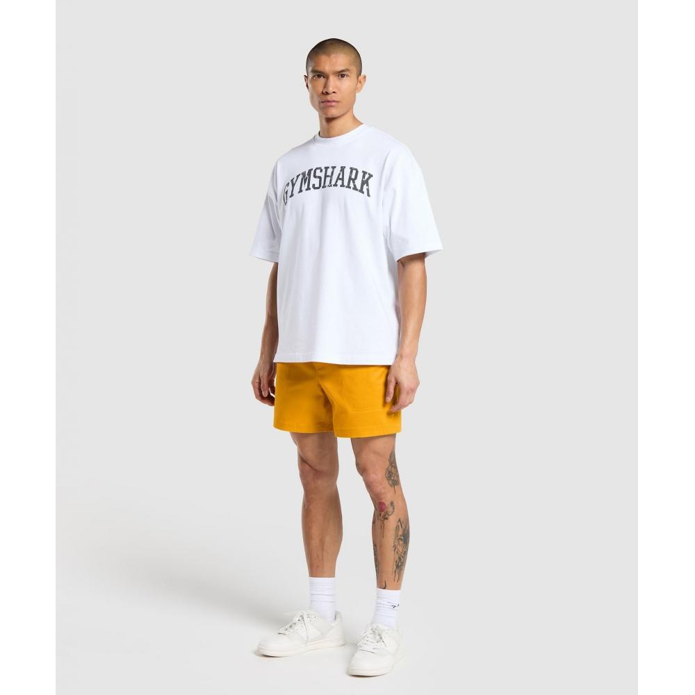 Gymshark Шорты для отдыха, тканые, жженые, желтые A5a6d Ybmv