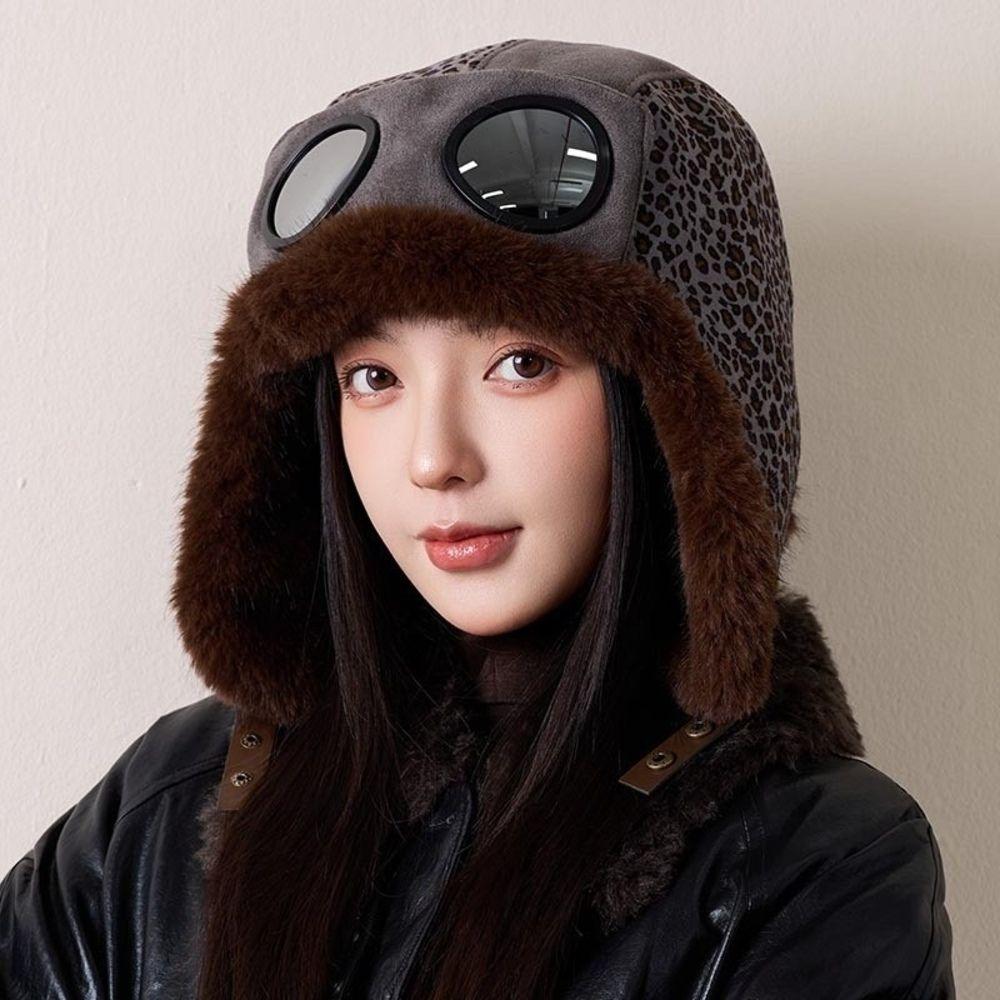 Large Head Size 56cm To 58cm Thick Warm Earflap Winter Hat Plush Winter Hat Cold Weather