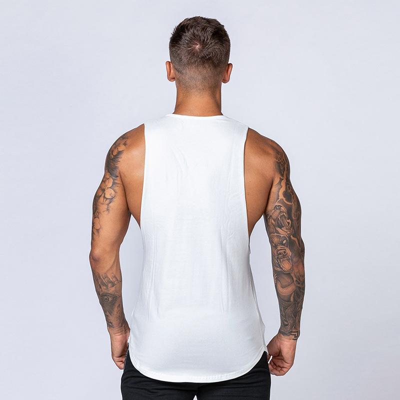 Vest Muscle Sleeveless Sportswear Undershirt Stringer Clothing Bodybuilding Workout Singlets Gym Cotton Fitness Mens Tank Top