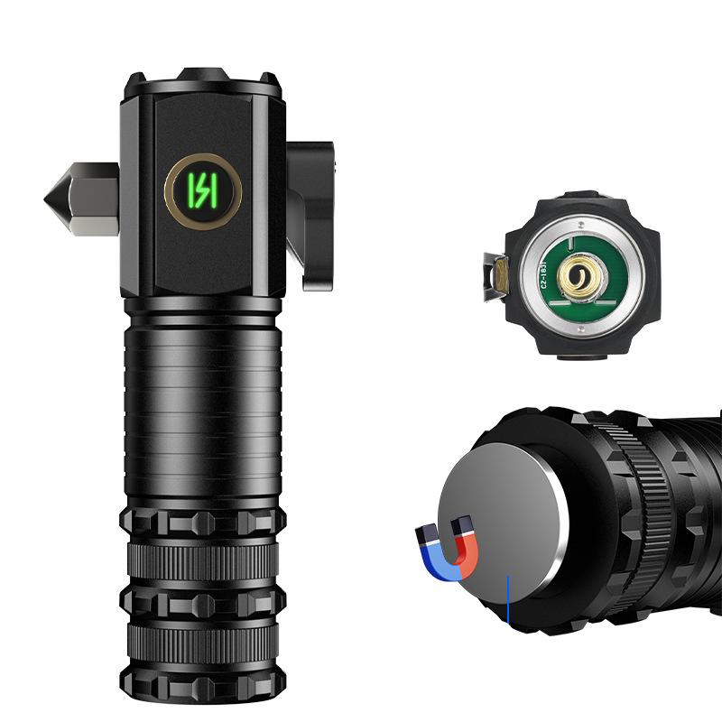 Трехглазый фонарик-монстр, мощный 3LED18650, фонарик из алюминиевого сплава, USB перезаряжаемый, уличный, водонепроницаемый, с магнитным всасыванием, рабочий фонарь