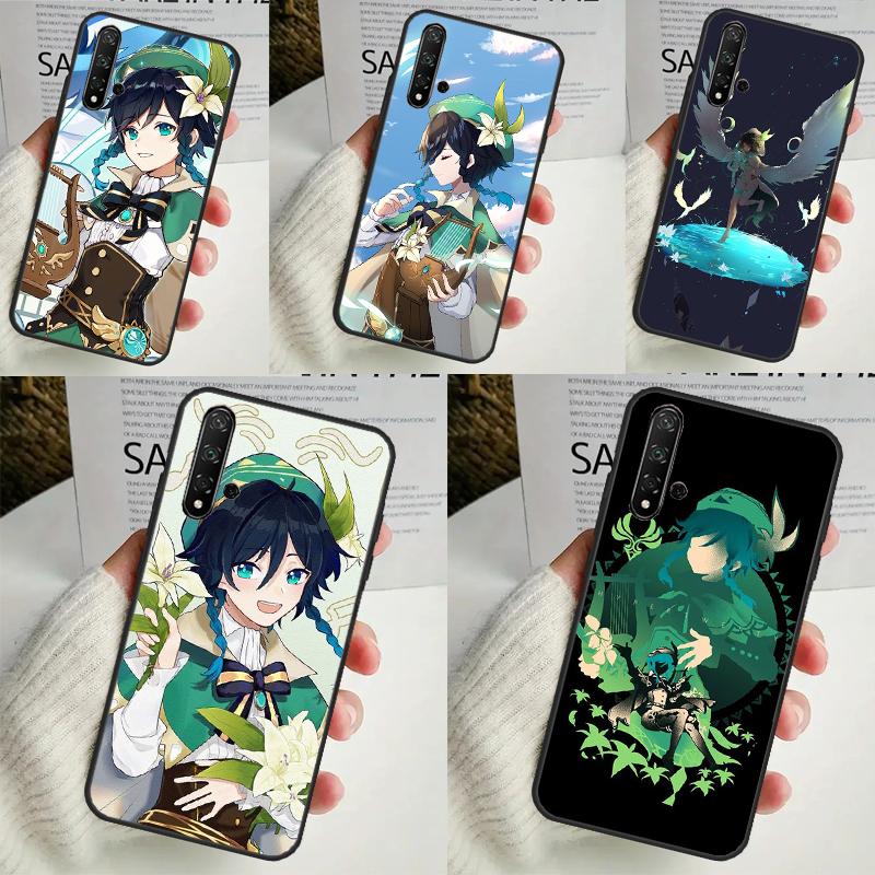 Genshin Impact Venti Case For Huawei Nova Y70 Y60 Y61 Y90 Y91 5T 9 10 SE 3i 8i 11i 11 Pro P20 P40 P30 Lite Cover