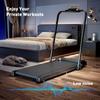 FT51 2-in-1 Foldable Walking Pad Treadmill Under Desk LED Quiet Durable Electric Treadmill with Remote Control