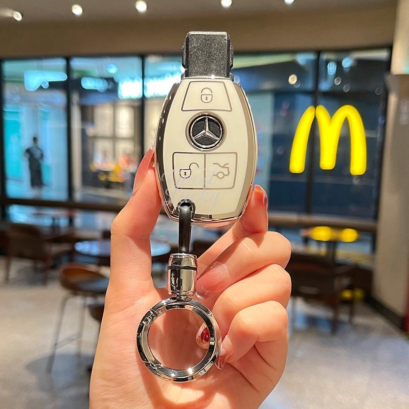 AABIC1 New TPU For Mercedes-Benz C260l Car Key Set New C-class E-class S-class GLC Bag GLE Buckle EQB Shell EQA High-grade Female