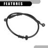Partuto Brake Hose Motorcycle Clutch Hose - Hose Motorcycle - Black 1 Set 28° 70cm