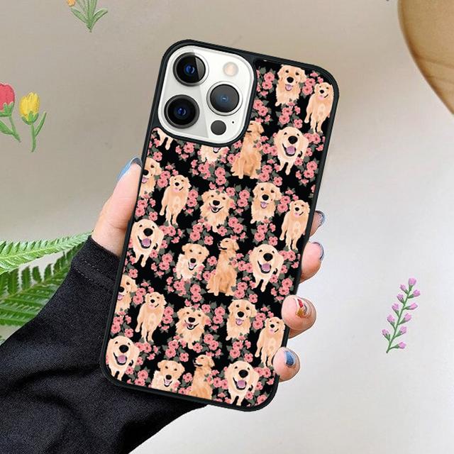 Мультяшный чехол для телефона с золотистым ретривером Для iPhone 17 Air 15 16 16e 11 12 13 14 Pro Max Чехол Для iPhone 17 Air Max Plus Fundas