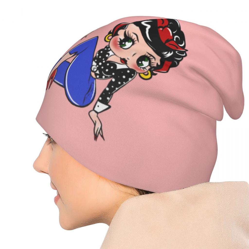 Шапки-бини с героями мультфильмов «Миссис Буп», женские шапки-бини Bettys, Новое поступление, винтажные шапки с героями мультфильмов