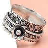Silver Spinner Ring For Women Four Spinner Ring Fidget Silver Jewelry Ring"10"