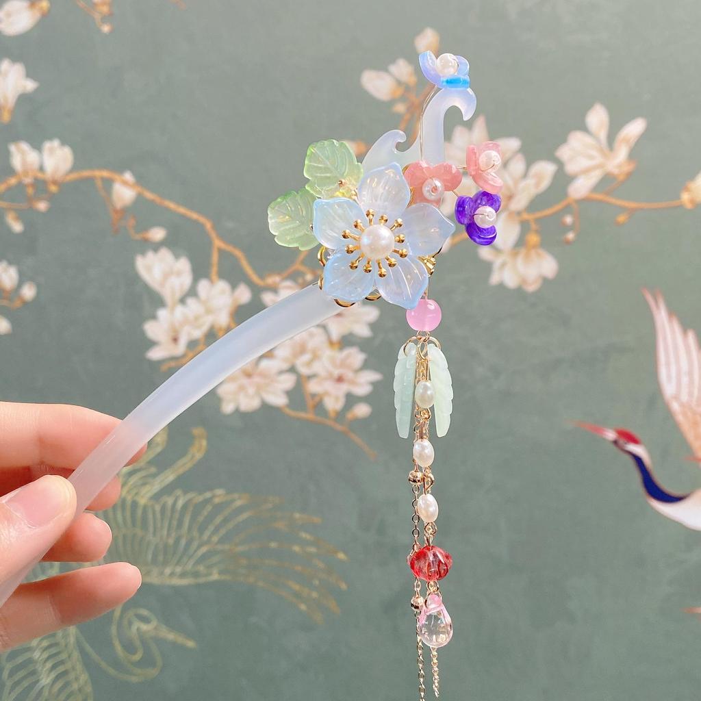 Старинная ретро-китайская шпилька для волос ханьфу для девочек