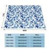 Floral Blue Poetic Escape Custom Gift An Ultra-Soft Micro Fleece Blanket