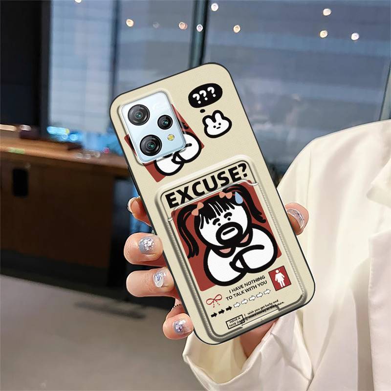 Защитный чехол-картхолдер для телефона Blackview A53/A53 Pro, мягкий чехол из ТПУ, мультяшный граффити, задняя крышка, водонепроницаемый, полная защита