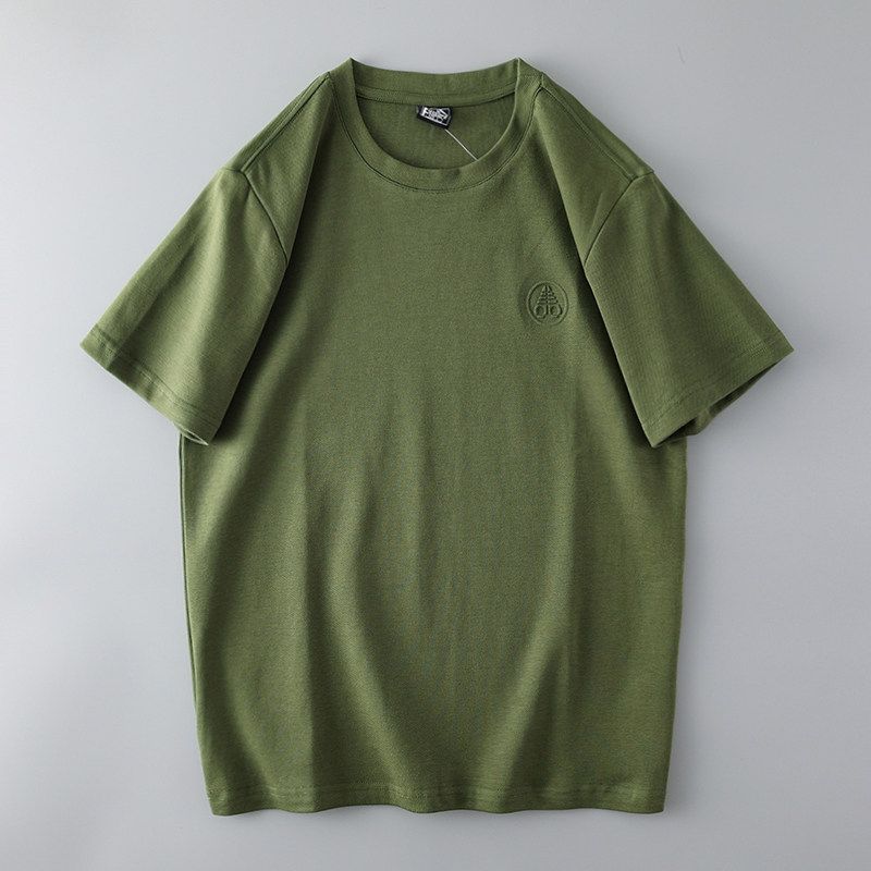 Heavy Weight Retro Men Summer Export Short Sleeve T-Shirt