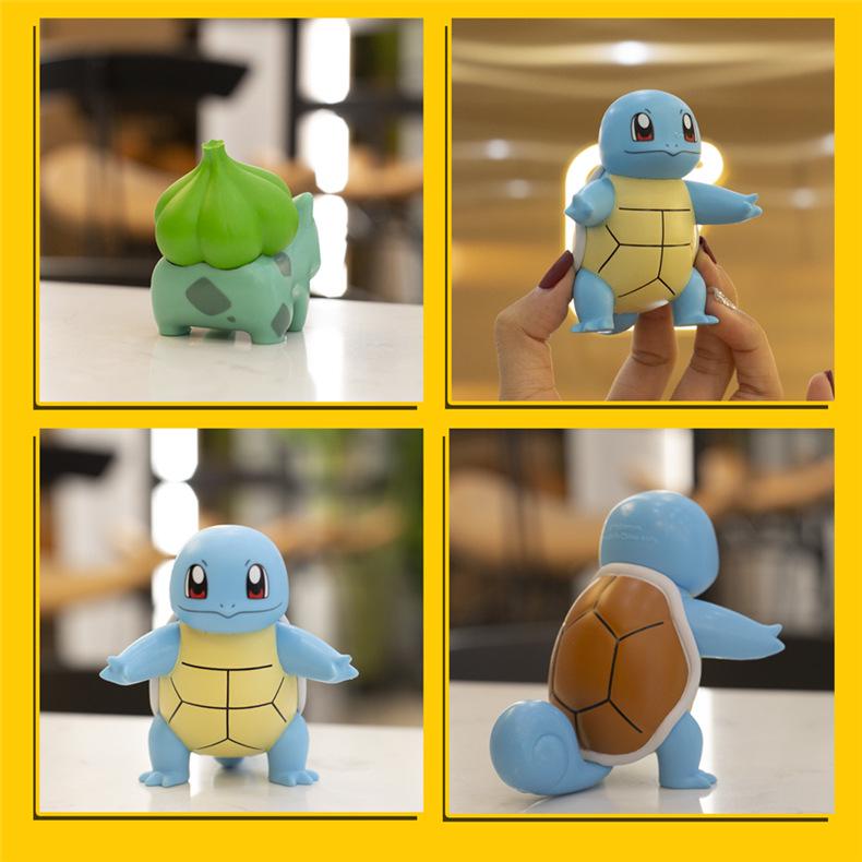 Authentic Pokémon Sleepy Style Blind Box: Pikachu, Psyduck, Charmander, Squirtle Ornaments.