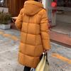 Модные длинные пальто для женщин, свободные толстые теплые женские зимние парки с капюшоном