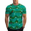 Funny Christmas T-Shirts for Men Summer Fashion Men's Clothing O-Neck Short Sleeve 3D Print Men T-Shirt Vintage Street T-Shirt