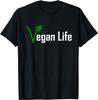 Lovers Gift Vegan Life T-Shirt Vintage T-Shirt Custom Printed Short Sleeve Shirts Y2k Men Clothing Harajuku Women Men Clothing