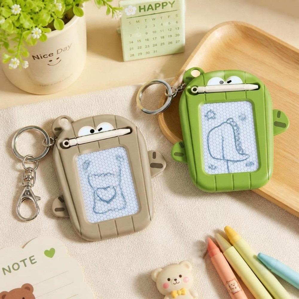 Funny Mini Doodle Pad Keychain DIY Fidget Toy Travel Toy Writing Board Pendant For Girls