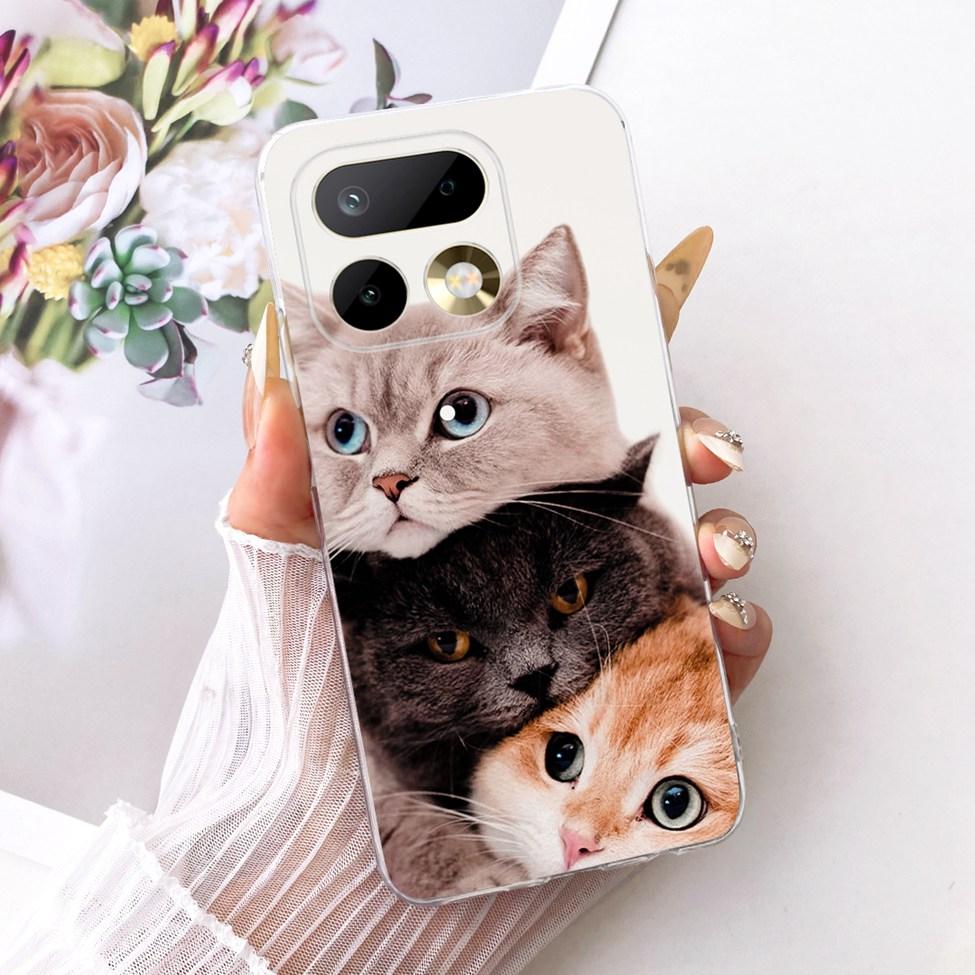 Transparent For Realme 16 Pro 5G Case Luxury Cute Cat Fashion Butterfly Cool Painted Casing For Realme RMX5121 RMX5120