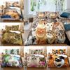 3D Cat Cute Kitten Bedding Sets Quilt Bed Cover Comforter Duvet Cover Pillow Case 2-3 Pieces Sets Kids Adult Bedroom Decoration