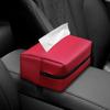 Твердая кожаная коробка для салфеток в автомобиль, подвесная переносная подлокотник, держатель для солнцезащитного козырька, сумка для хранения в салоне автомобиля, декоративные аксессуары