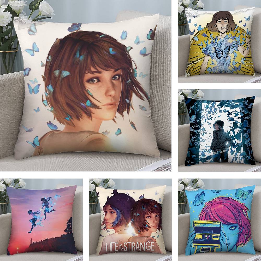 Life Is S-Strange Pillow Case Plush Fabric Soft Double Sided Print Sofa Cushion Cover Throw Pillow Covers