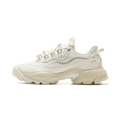 Li Ning Mulan Trend Спортивные Амортизирующие Износостойкие Низкие Повседневные Кроссовки Женские Повседневные Кроссовки Белый AZGV066-3