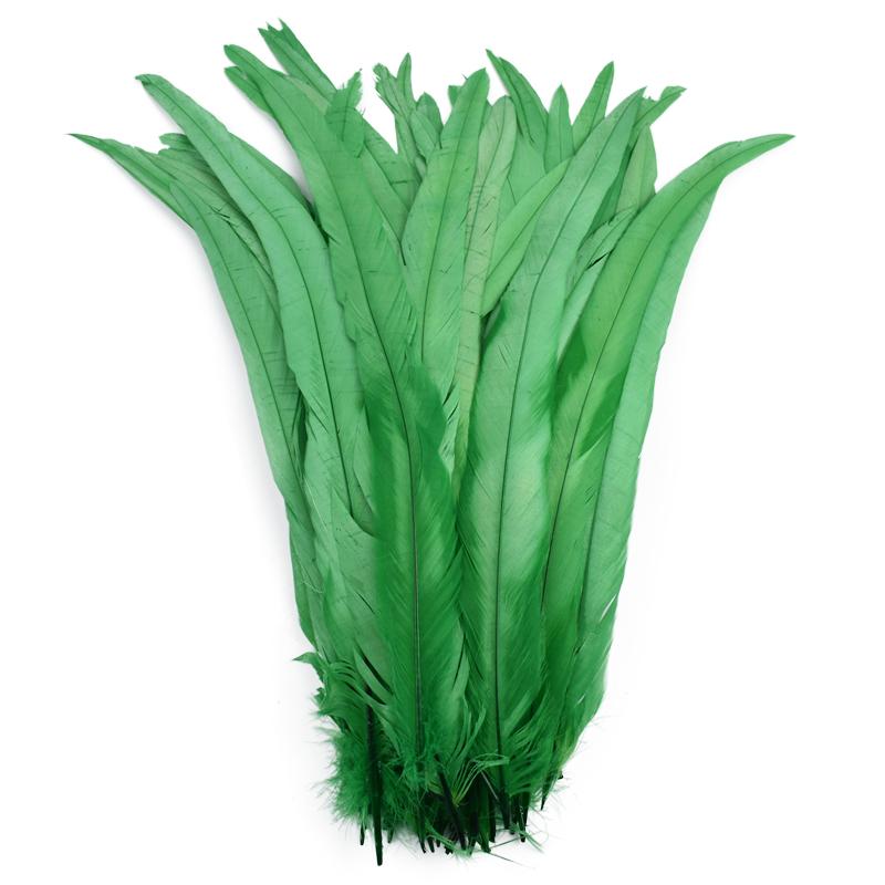 100 шт. Натуральные петушиные перья для украшения 25-35 см 10-12" Куриные фазаньи карнавальные аксессуары для рукоделия Декор для одежды