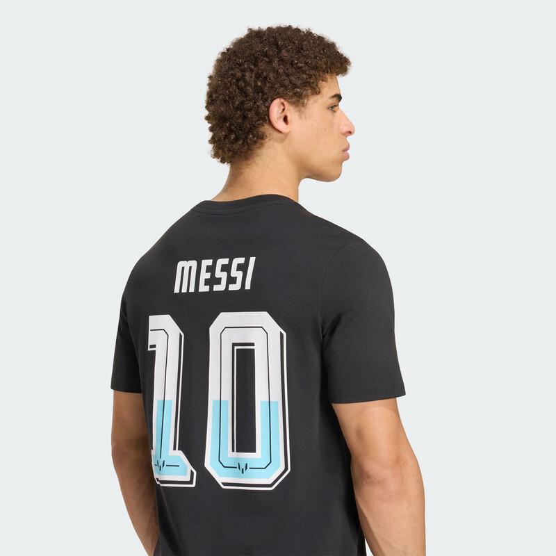 adidas Мужская хлопковая футболка с коротким рукавом для футбола серии Messi
