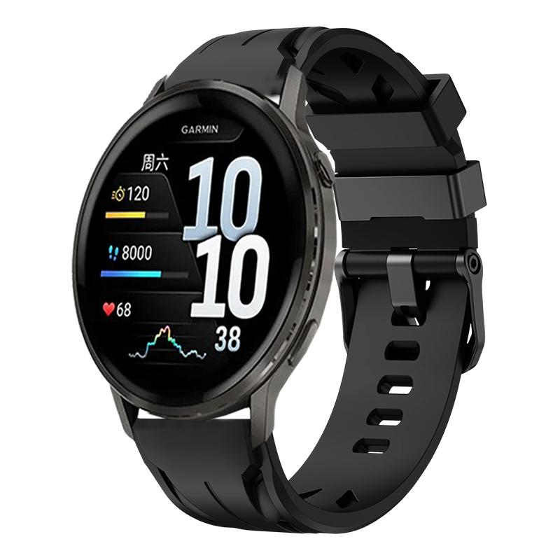 Силиконовый ремешок 22 мм для спортивных часов Garmin Venu 4 45 мм Совместим с Garmin Venu3 Venu2 Forerunner 570(47мм)/265/255