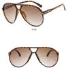 New Brand Designer Women Sunglasses Retro Sun Glasses Pilot Eyewear Outdoor Men Sun Glasses Letter Large Frame Mirror Uv400